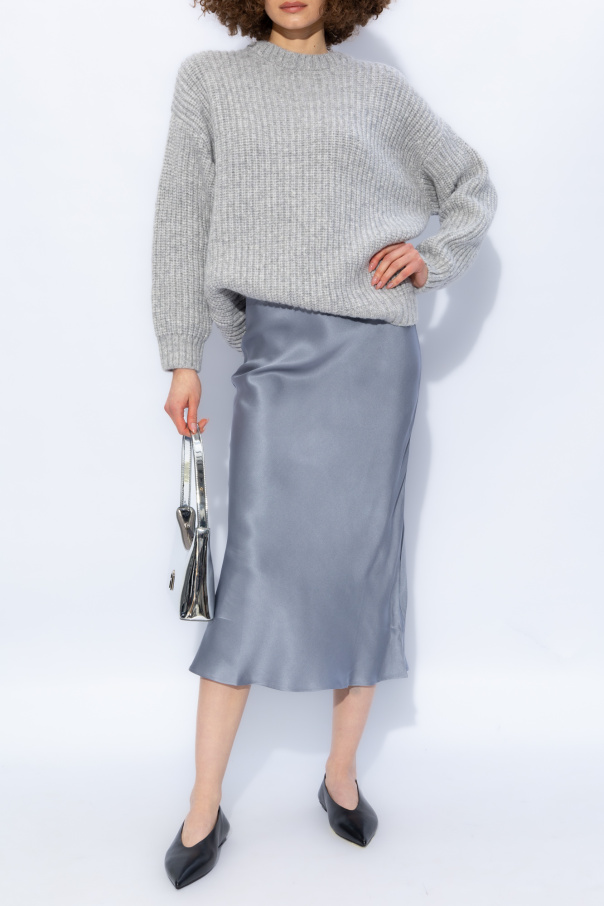 Grey Bar silk skirt Anine Bing GenesinlifeShops Iceland